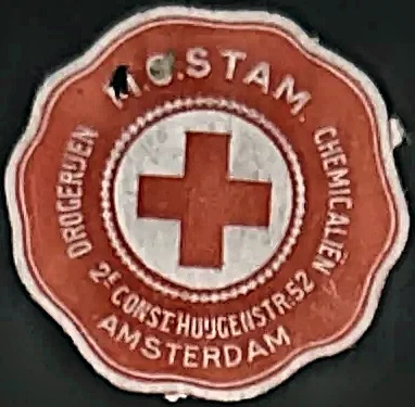 Sluitzegel Drogisterij M.C. Stam, Amsterdam