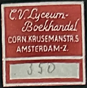 Sluitzegel C.V. Lyceum-Boekhandel Amsterdam-Zuid