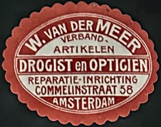 W. van der Meer – Drogist en Opticien, Amsterdam