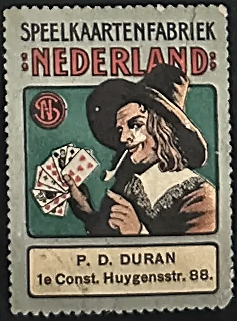 Sluitzegel Speelkaartenfabriek Nederland – P. D. Duran