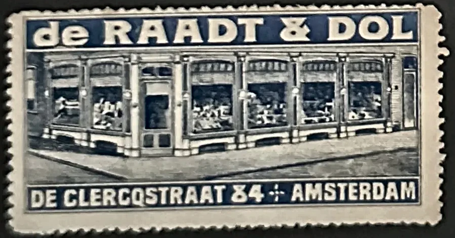 Reclamesluitzegel De Raadt & Dol, Amsterdam
