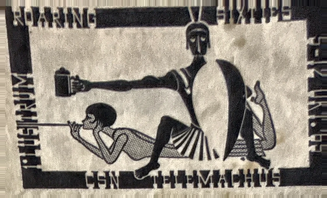 CSN Telemachus – Roaring Sixties reclamesluitzegel