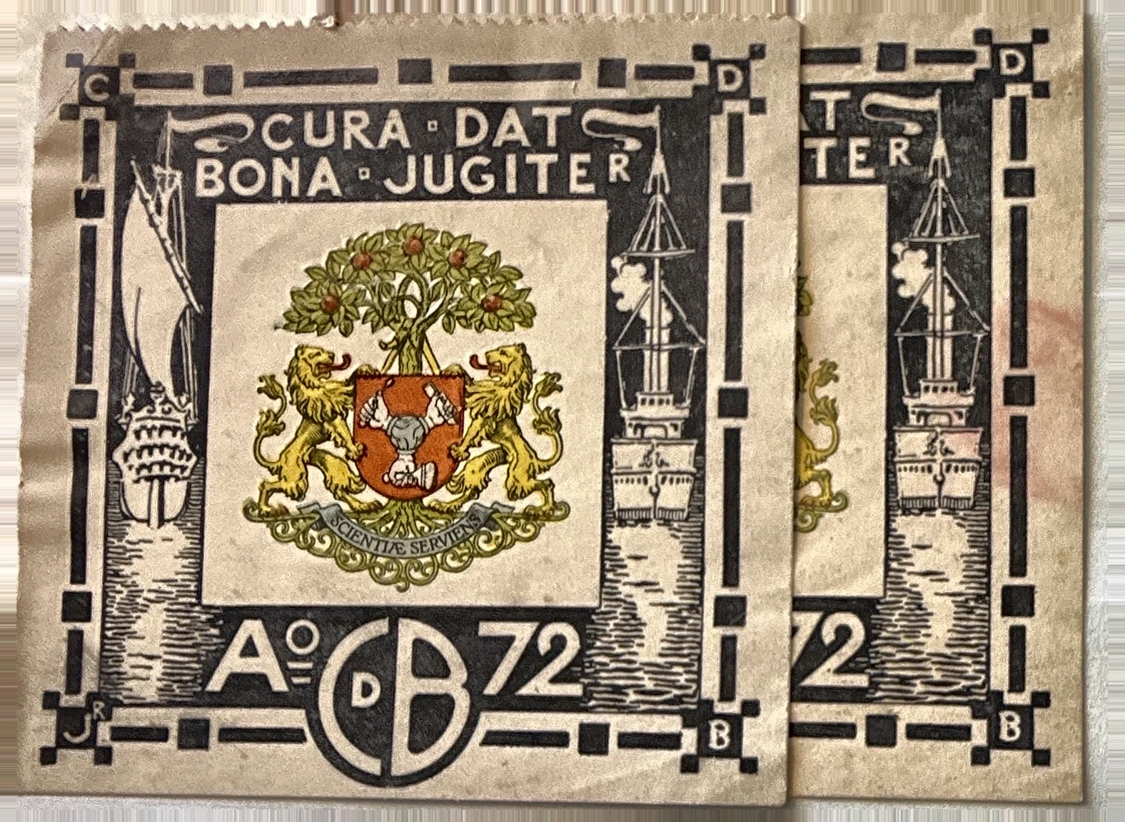Sluitzegel DB – Cura Dat Bona Jugiter, nr. 72