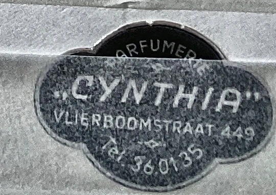 Sluitzegel Parfumerie Cynthia, Vlierboomstraat 449
