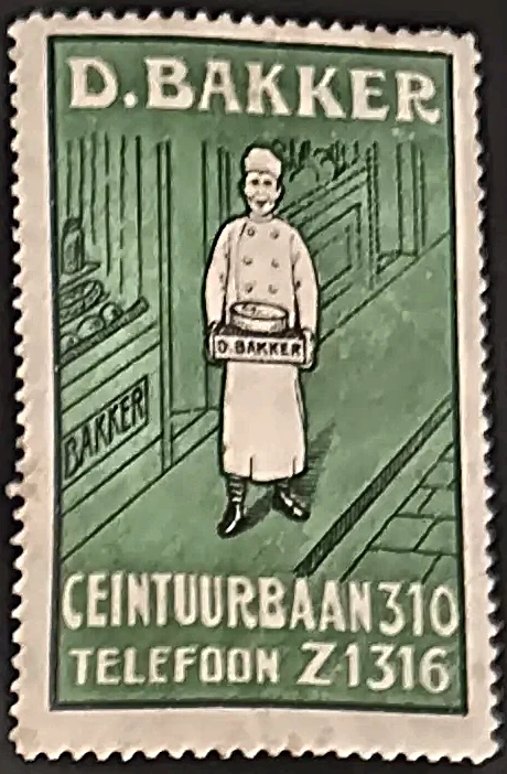 Sluitzegel Bakkerij D. Bakker – Ceintuurbaan Amsterdam