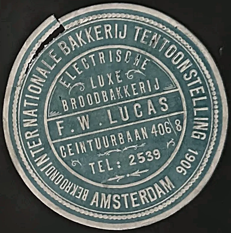 Electrische Luxe Broodbakkerij F.W. Lucas – Amsterdam