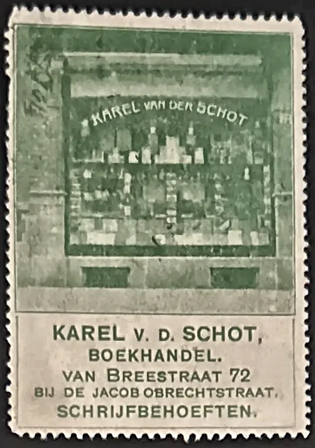 Sluitzegel Boekhandel Karel v.d. Schot, Amsterdam
