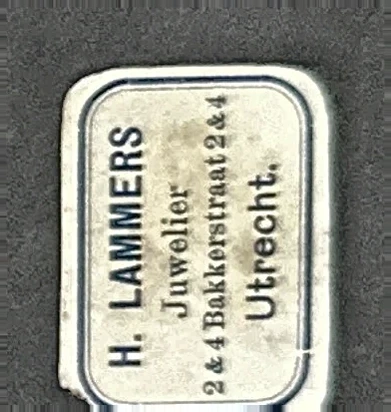 Sluitzegel H. Lammers Juwelier Utrecht