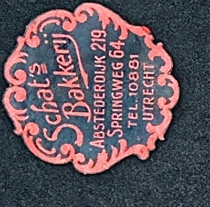 Sluitzegel Schat's Bakkerij Utrecht