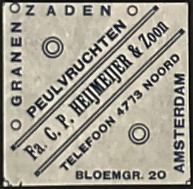 Fa. C.P. Heijmeijer & Zoon – Granen, Zaden en Peulvruchten Amsterdam