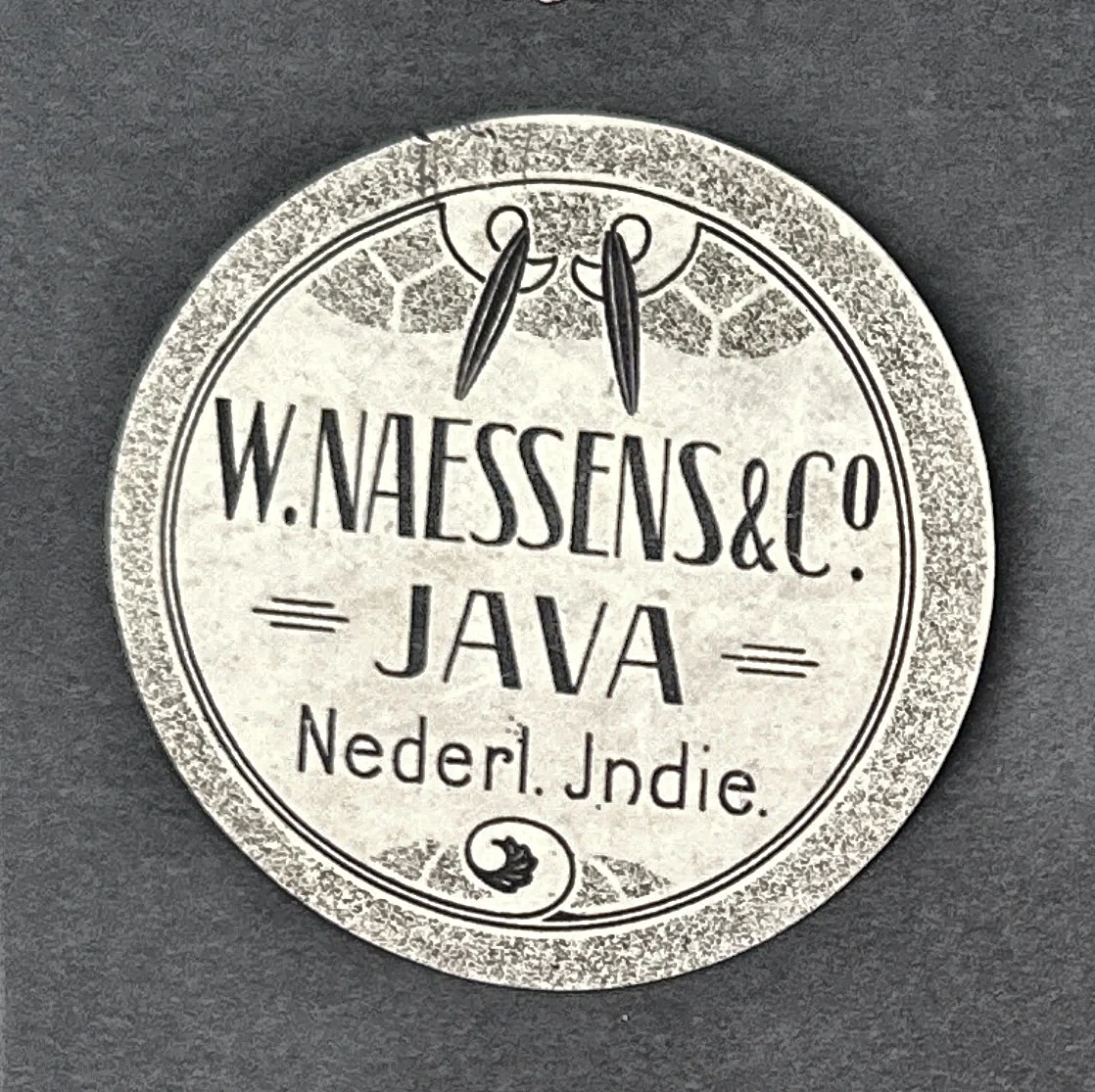 Sluitzegel W. Naessens & Co. – Java, Nederlands-Indië