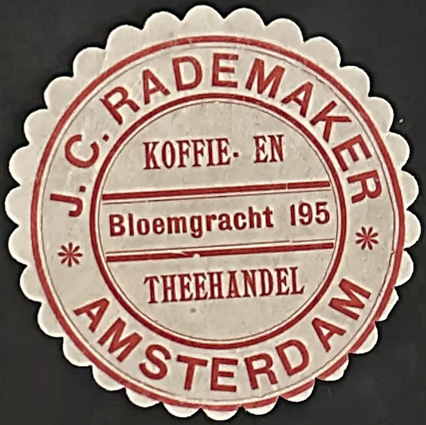 Sluitzegel J.C. Rademaker – Koffie- en Theehandel Amsterdam