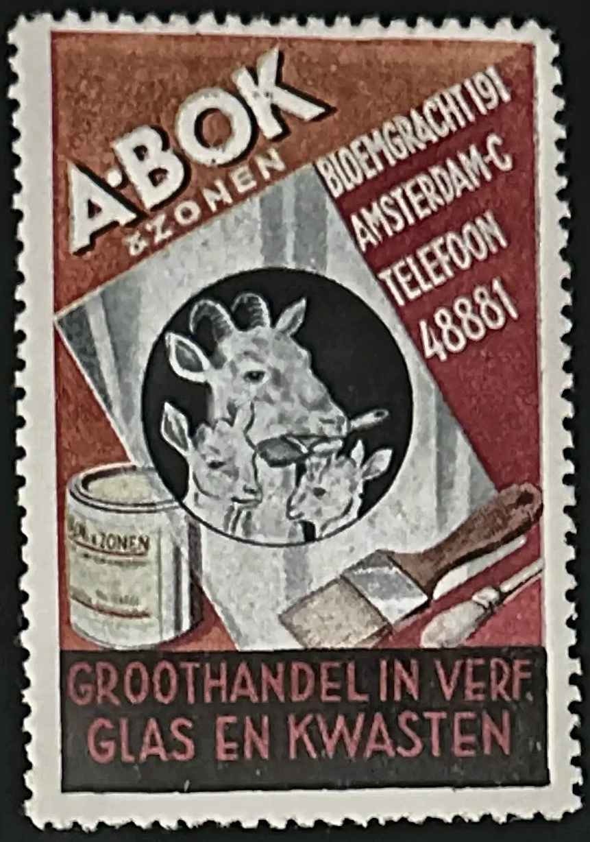 A. Bok & Zonen – Groothandel in Verf, Glas en Kwasten, Amsterdam
