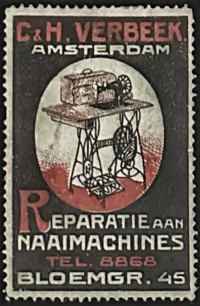 C. & H. Verbeek – Reparatie aan Naaimachines, Amsterdam