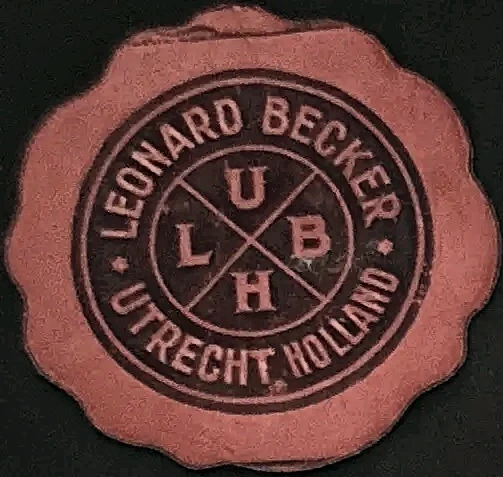 Lakzegel Leonard Becker Utrecht Holland