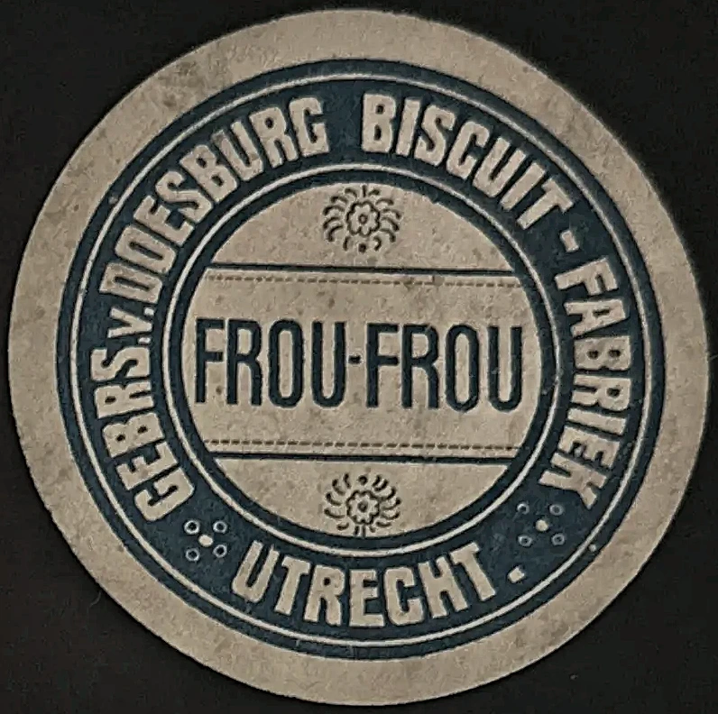 Sluitzegel Gebrs. v. Doesburg Biscuitfabriek – Frou-Frou, Utrecht