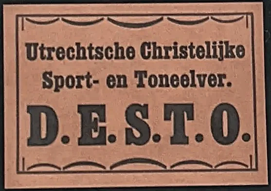 Sluitzegel Utrechtsche Christelijke Sport- en Toneelvereniging D.E.S.T.O.