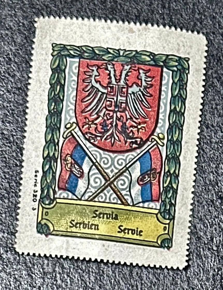 Wapenschild van Servië – meertalige sluitzegel