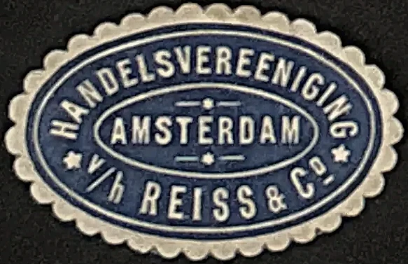 Sluitzegel Handelsvereeniging Amsterdam v/h Reiss & Co.