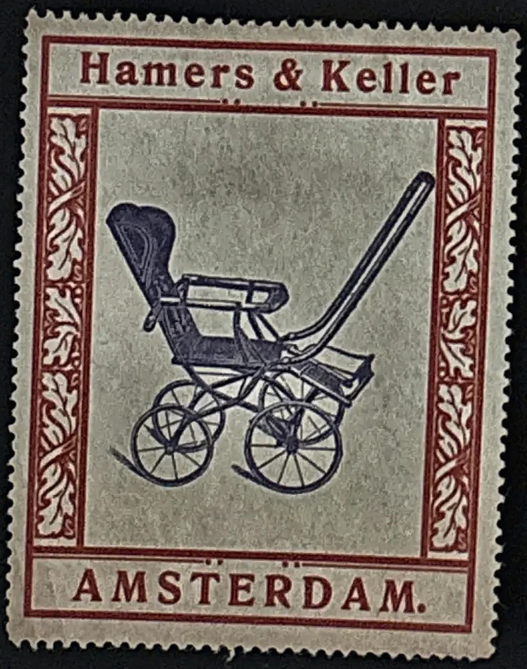 Hamers & Keller Amsterdam – Kinderwagen reclame sluitzegel