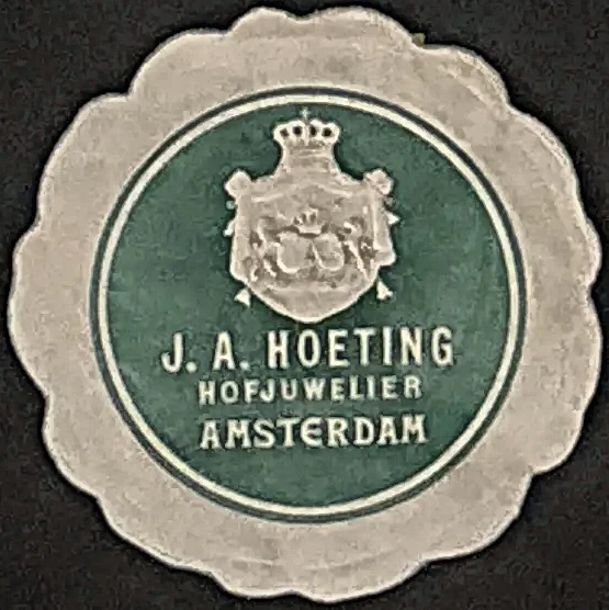 Sluitzegel J.A. Hoeting Hofjuwelier Amsterdam