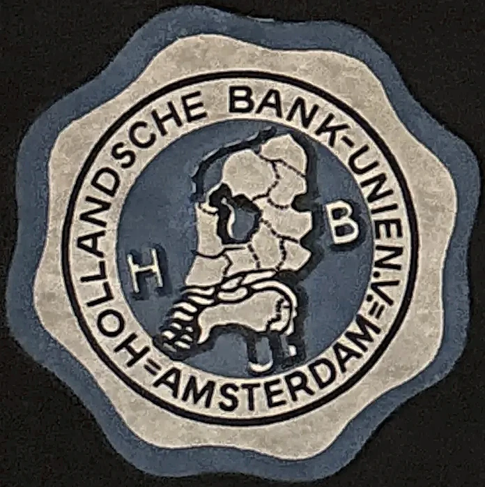 Sluitzegel Hollandsche Bank-Unie N.V. Amsterdam