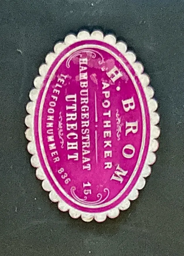 Sluitzegel Apotheker H. Brom, Utrecht
