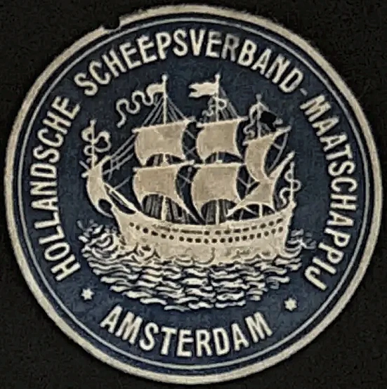 Sluitzegel Hollandsche Scheepsverband-Maatschappij Amsterdam