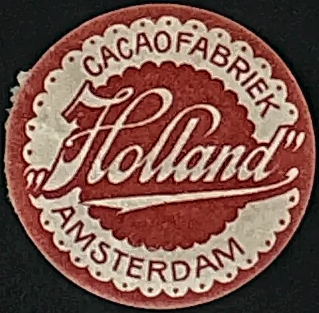 Sluitzegel Cacao Fabriek 'Holland' Amsterdam