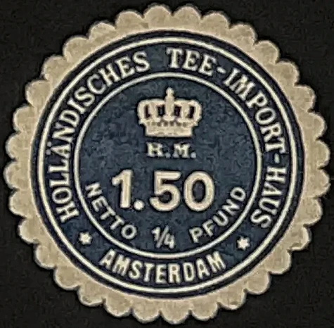 Sluitzegel Hollandisches Tee-Import-Haus Amsterdam