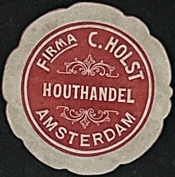 Sluitzegel Firma C. Holst Houthandel Amsterdam