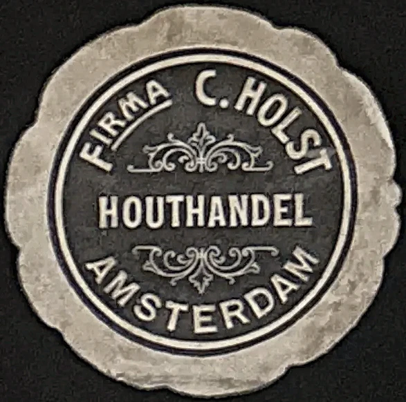 Sluitzegel Firma C. Holst Houthandel Amsterdam