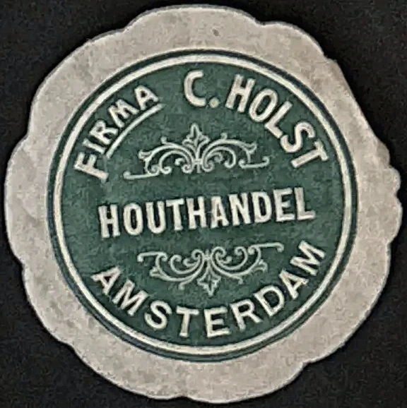 Sluitzegel Firma C. Holst Houthandel Amsterdam