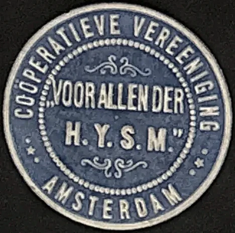 Sluitzegel Coöperatieve Vereeniging 'Voor Allen der H.Y.S.M.' Amsterdam