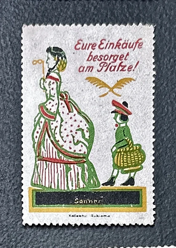 Sluitzegel 'Senner' – Lokaal inkopen in historische klederdracht
