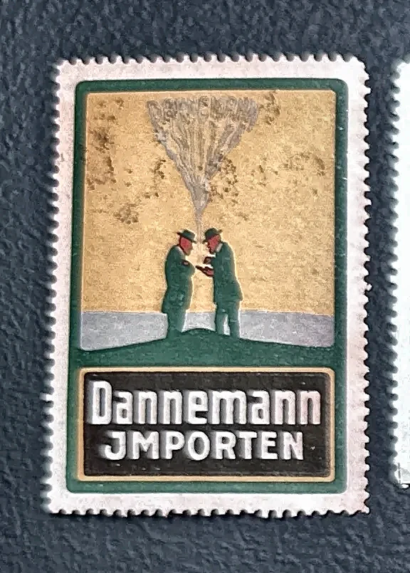 Dannemann Importen sigarenreclame sluitzegel