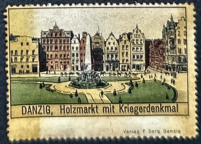Danzig – Holzmarkt met Kriegerdenkmal