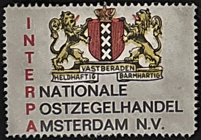 Sluitzegel Nationale Postzegelhandel Amsterdam N.V.