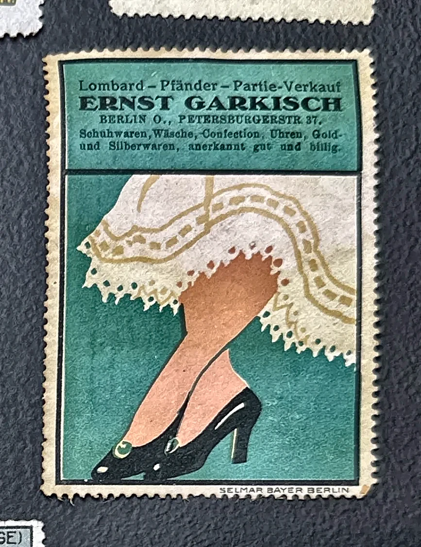 Reclamesluitzegel Ernst Garkisch – Lombard & Pandverkoop Berlijn