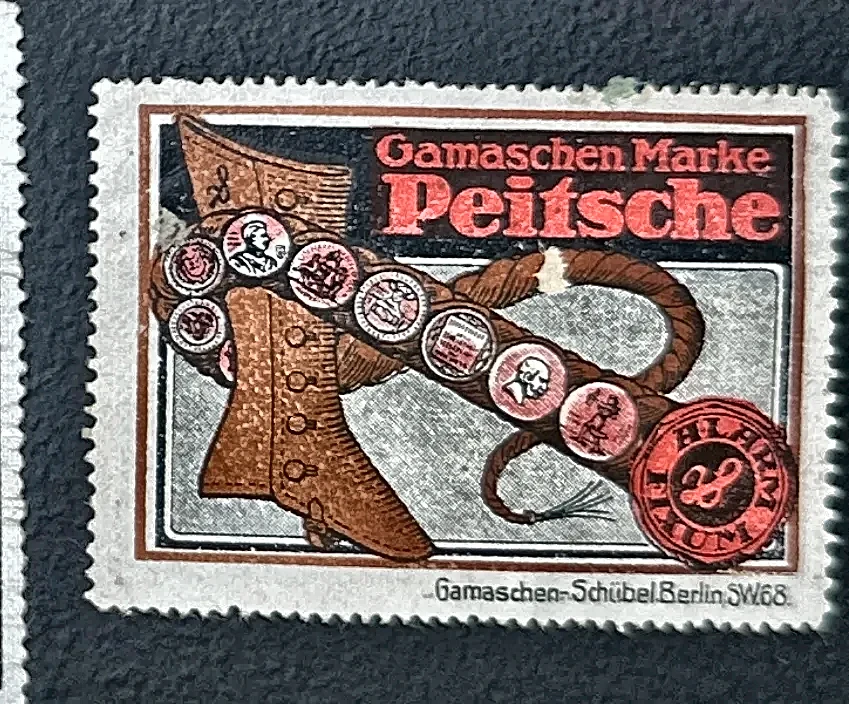 Gamaschen Marke Peitsche – Schübel Berlijn