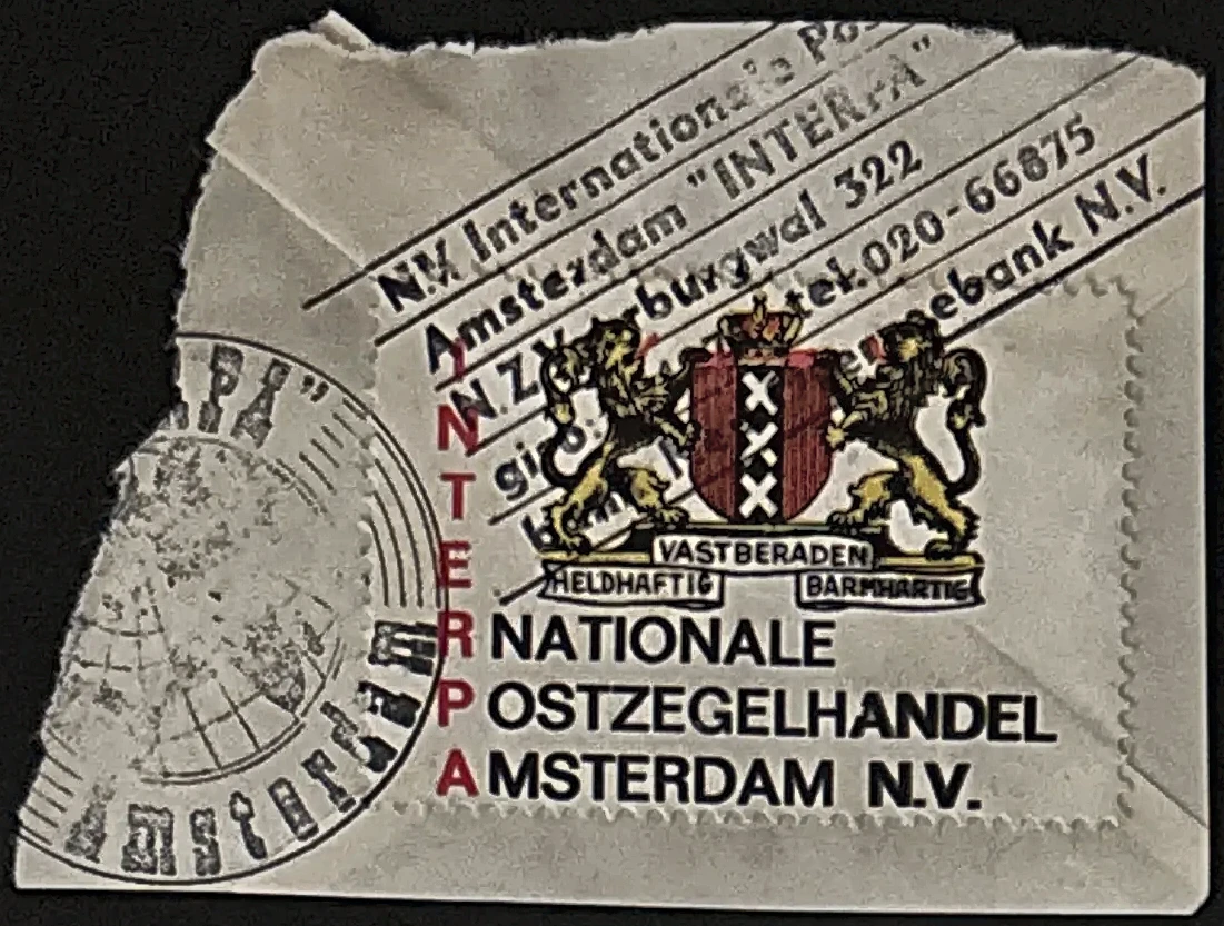 Sluitzegel INTERPA – Nationale Postzegelhandel Amsterdam N.V.