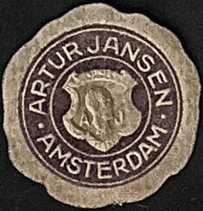 Sluitzegel Artur Jansen Amsterdam