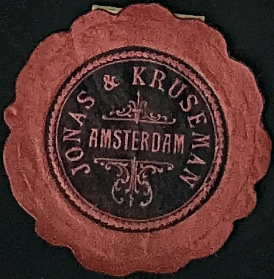 Sluitzegel Jonas & Kruseman, Amsterdam