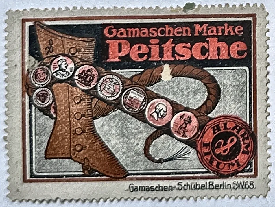 Gamaschen Marke Peitsche – Schübel Berlijn