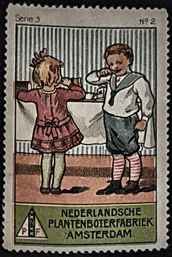 Nederlandsche Plantenboterfabriek Amsterdam – Kinderen aan tafel