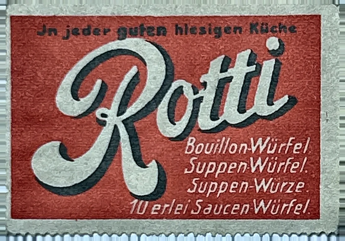 Rotti Bouillon- en Soepblokjes reclamesluitzegel