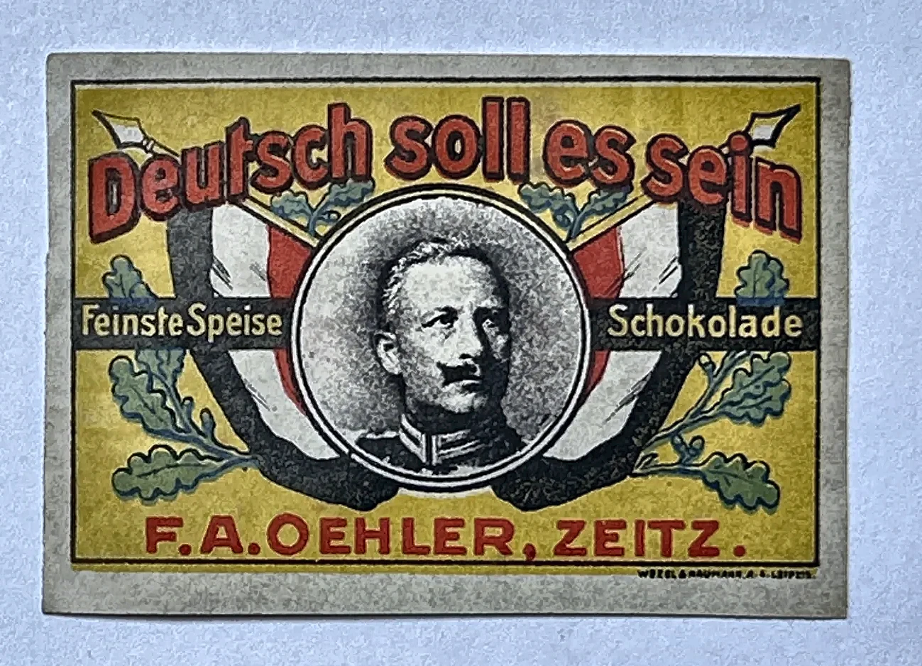 F.A. Oehler Zeitz – Deutsch soll es sein Schokolade