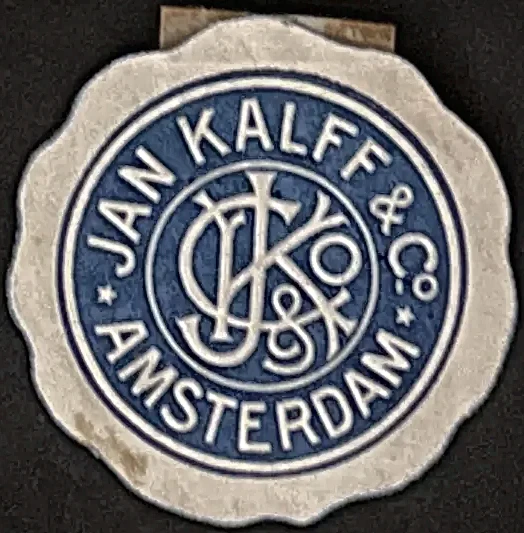 Sluitzegel Jan Kalff & Co. Amsterdam