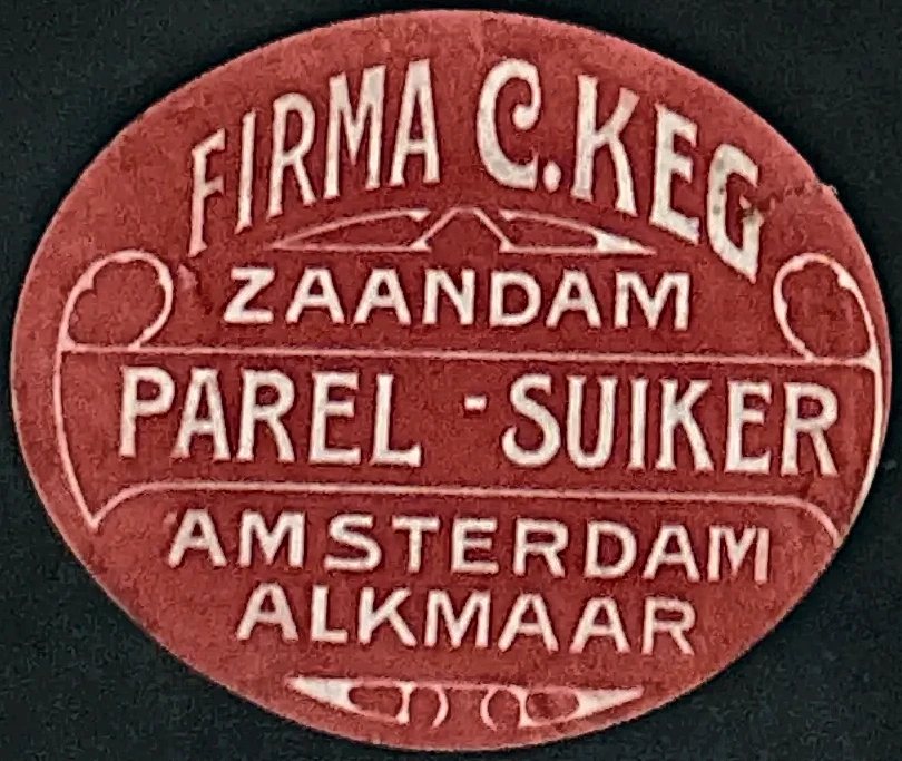 Sluitzegel Firma C. Keg – Parel-Suiker Zaandam