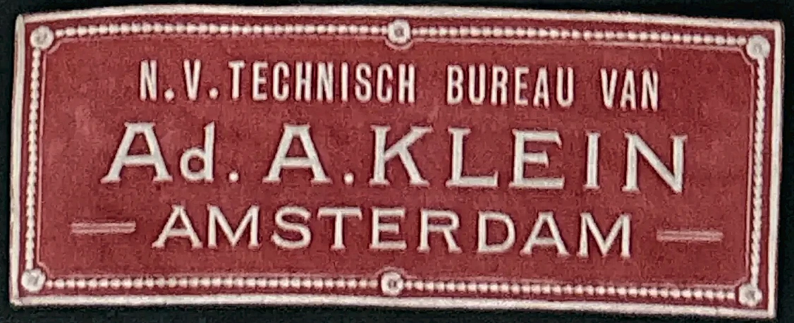 N.V. Technisch Bureau Van Ad. A. Klein Amsterdam